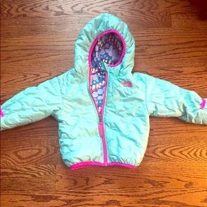 North face toddler 2T reversible puffer coat
